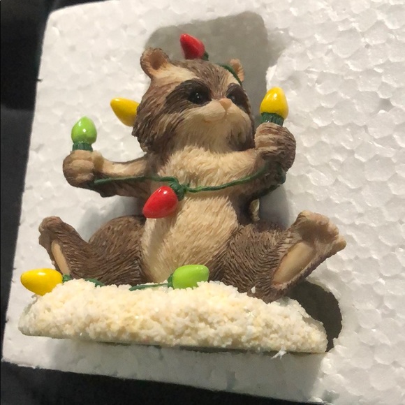 Charming Tails Other - Testing the Lights Figurine